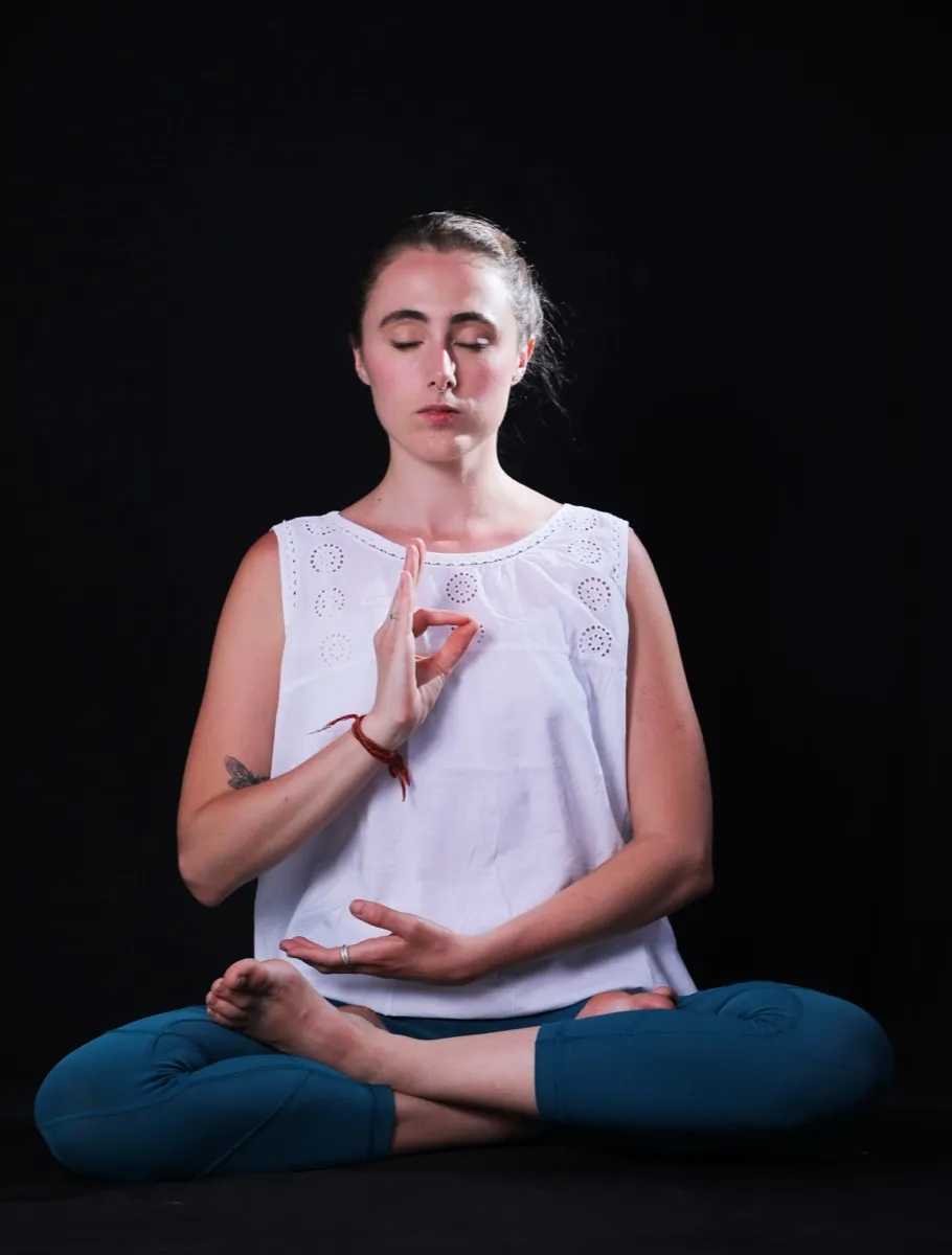 Hands in mudra during meditation